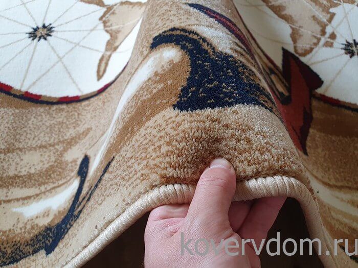 Ковер МОРСКОЙ Древняя Карта Мира 