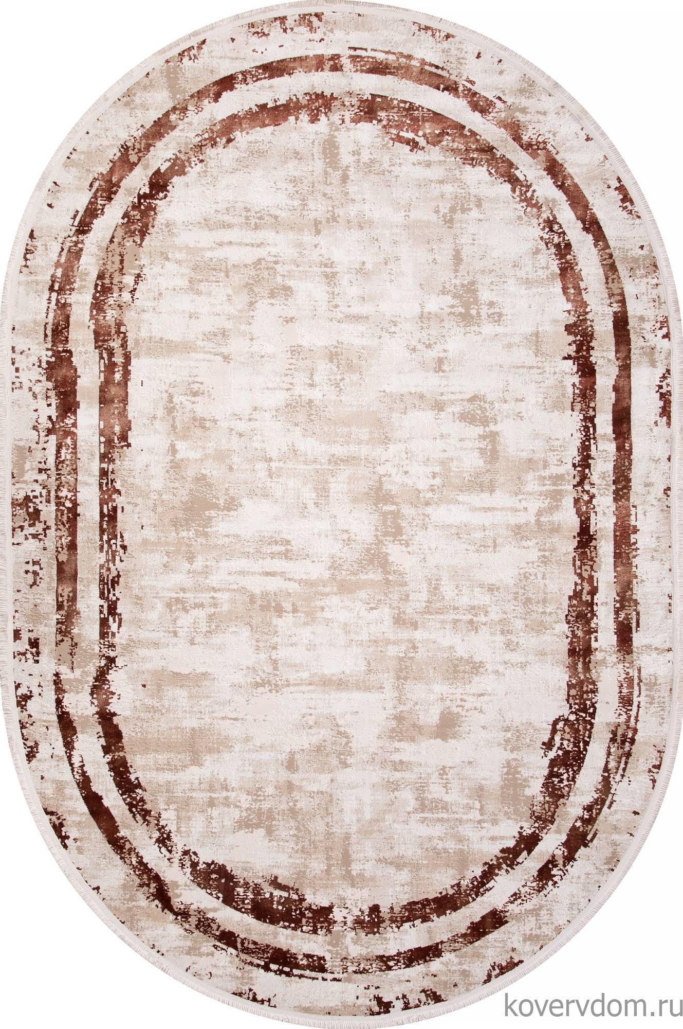 Ковер LISSABON SI053K BROWN / BROWN Овал Ковер LISSABON SI053K BROWN / BROWN Овал
