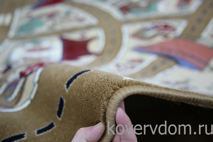 Детский ковер Веселые дорожки светло-коричневый Детский ковер Веселые дорожки светло-коричневый