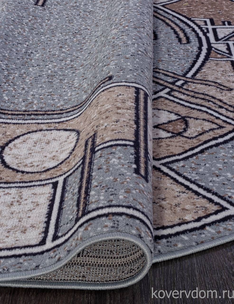 Ковер SIERRA ALBINA 3 BLUE-BROWN Овал