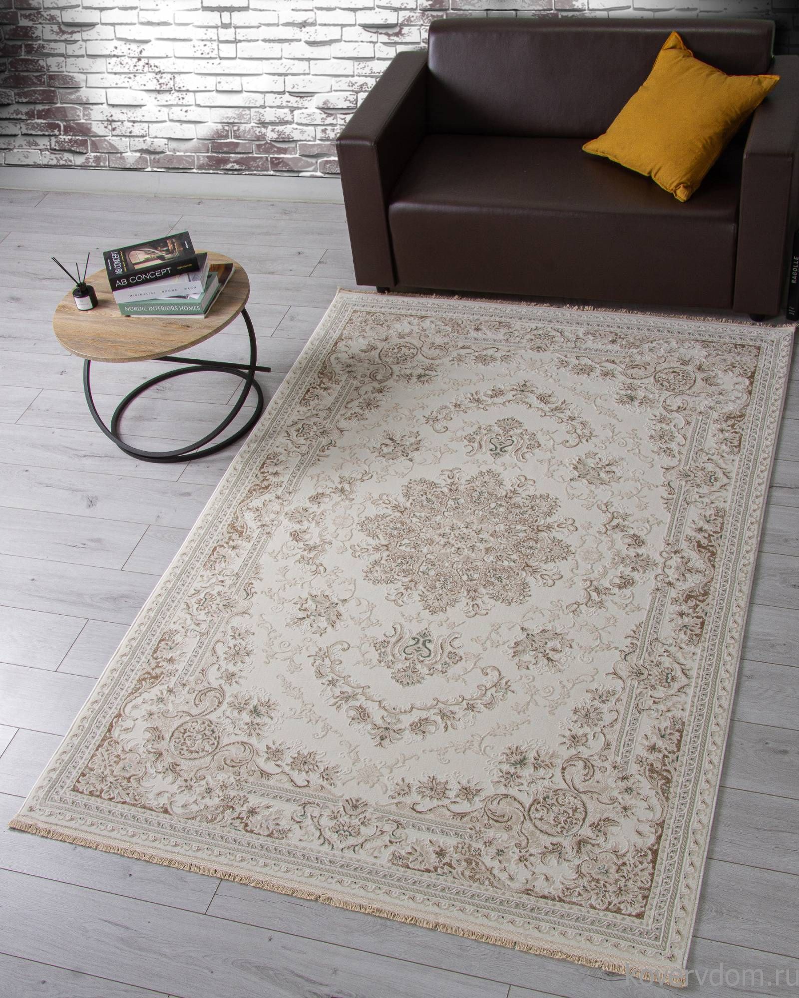 Ковер Jasmine 35760A CREAM / CREAM Ковер Jasmine 35760A CREAM / CREAM