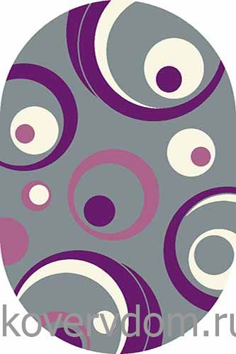 Ковер SUNRISE V815 GRAY-LILAC Овал