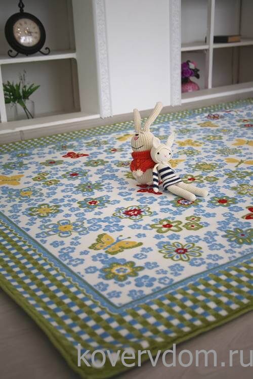 Детский ковер Бабочки -Цветочки PTT Sorona JOYFUL KIDS Flower Детский ковер Бабочки -Цветочки PTT Sorona JOYFUL KIDS Flower