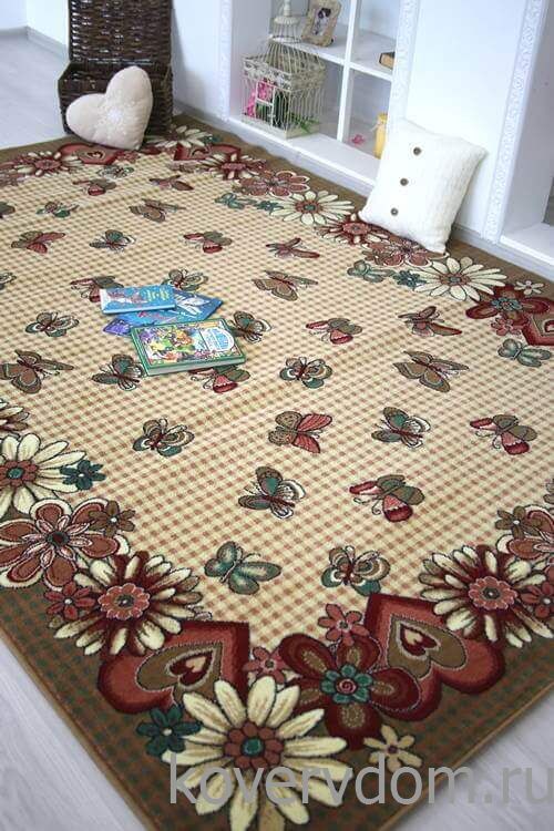 Детский ковер Бабочки 40554-01 Детский ковер Бабочки 40554-01