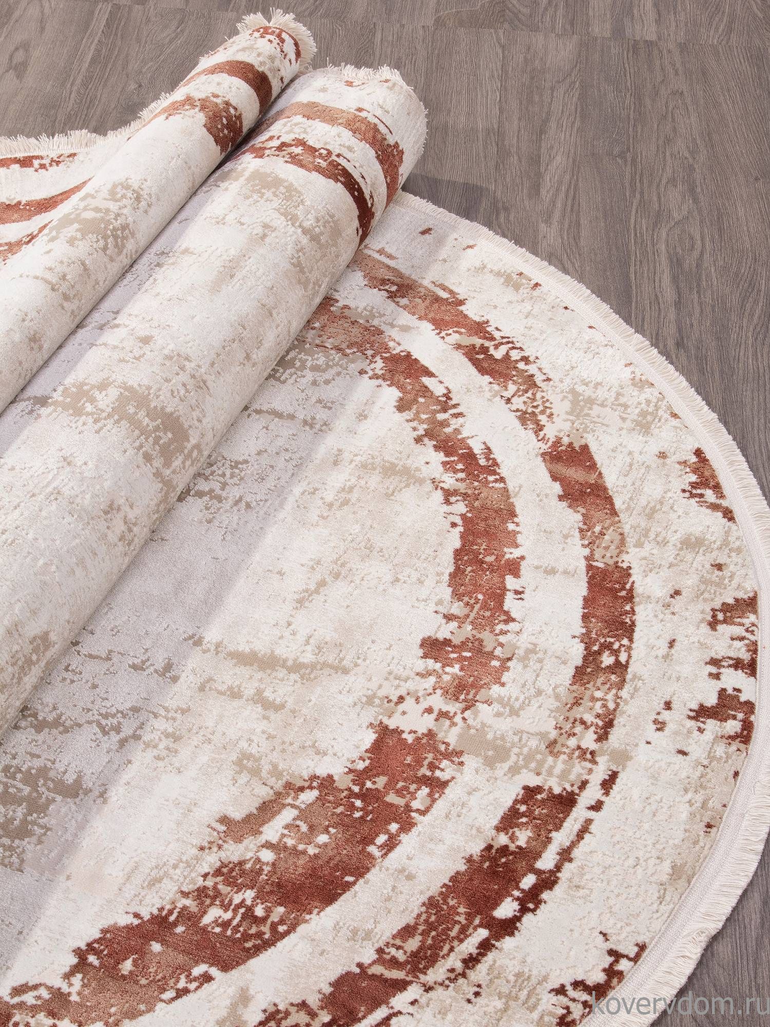 Ковер LISSABON SI053K BROWN / BROWN Овал Ковер LISSABON SI053K BROWN / BROWN Овал