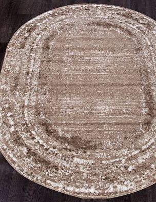 Ковер MARDAN 1280A VIZON SHRINK / BROWN Овал