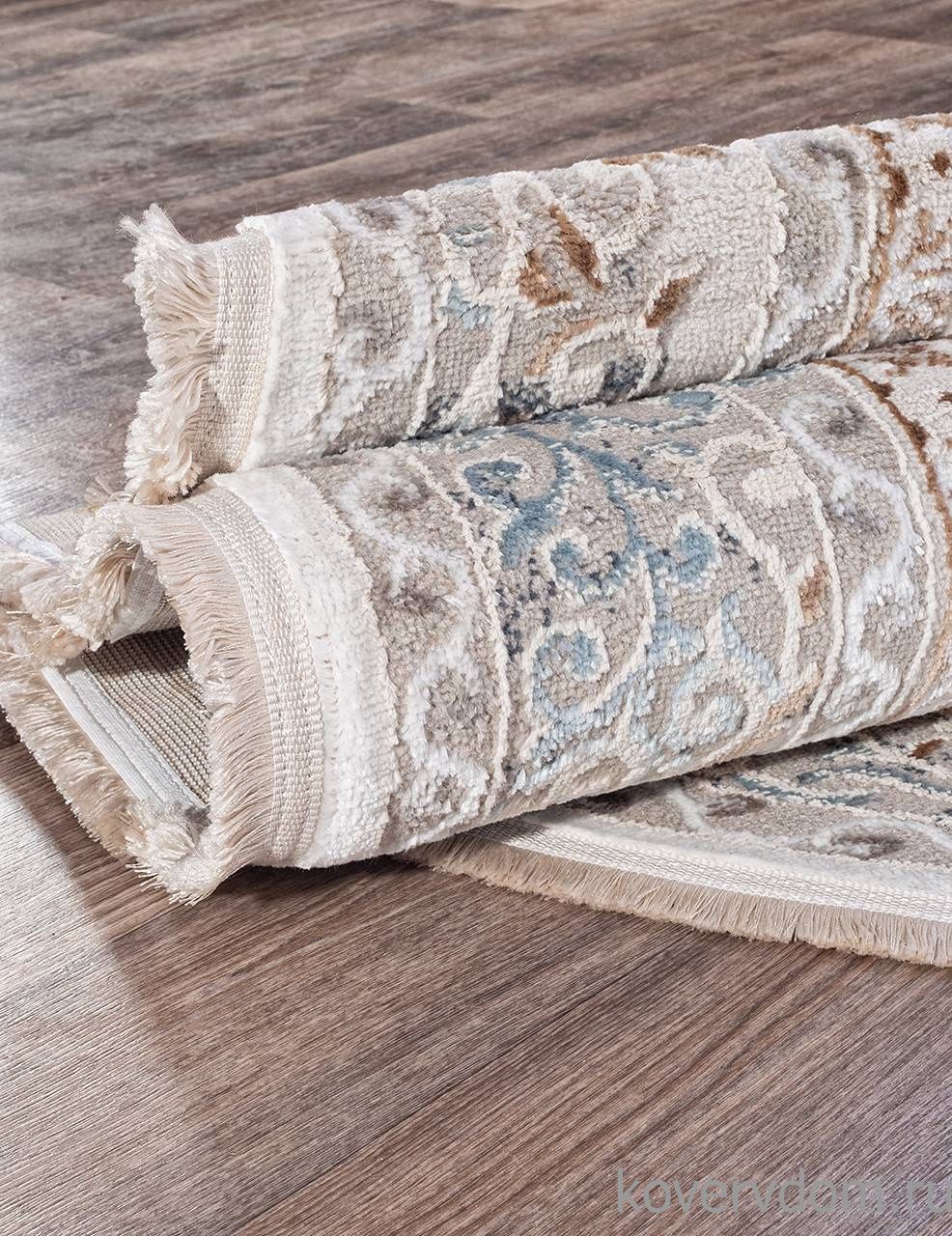 Ковер RODOS 7439A L.BLUE / CREAM Овал