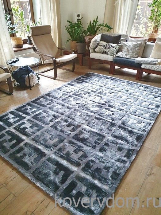 Ковер ручной работы FENDI-V22V24 grey Ковер ручной работы FENDI-V22V24 grey