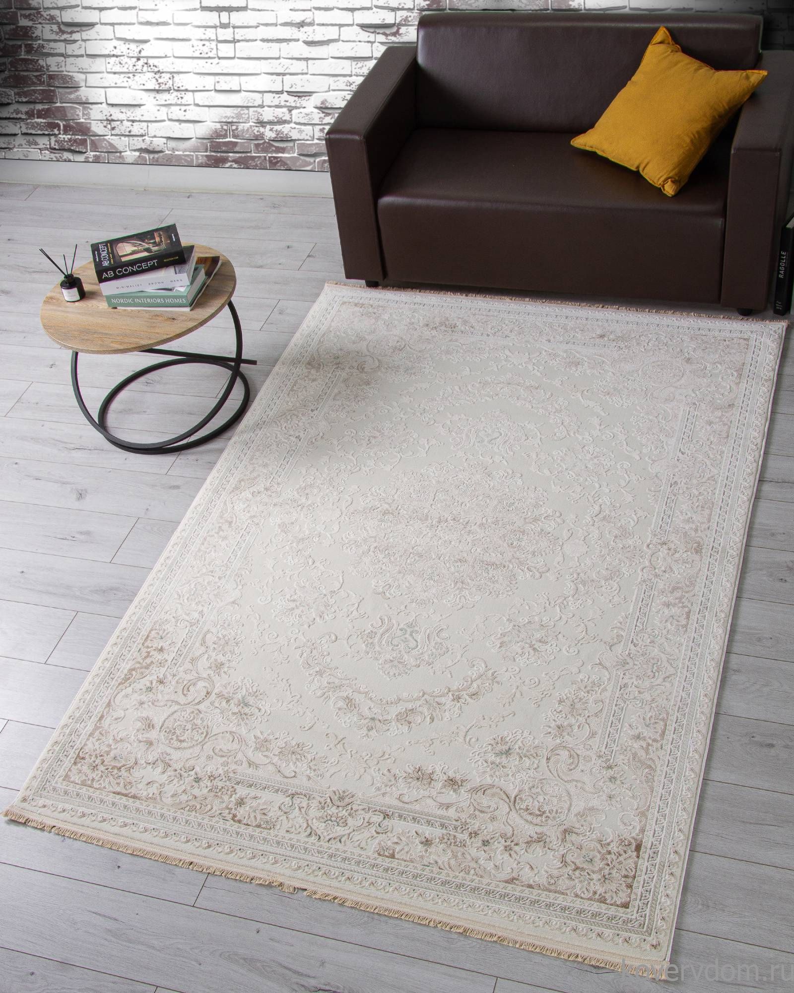 Ковер Jasmine 35760A CREAM / CREAM Ковер Jasmine 35760A CREAM / CREAM