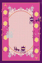 Яркий ковер детский FUNKY-A ANA pink