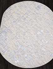 Овальный ковер синий LIMAN F164 CREAM-BLUE Овал