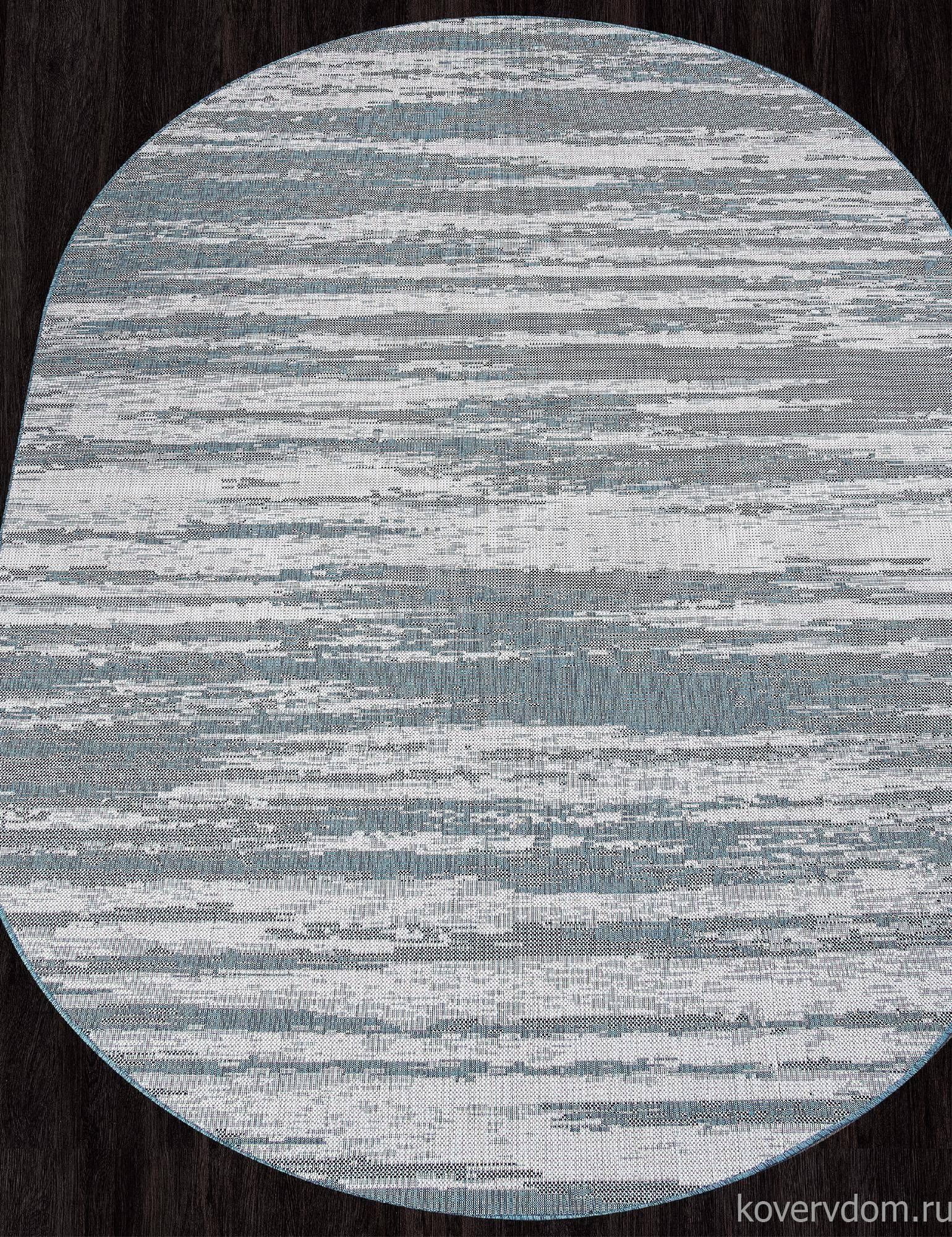 Ковер-циновка KAIR S143 BLUE Овал