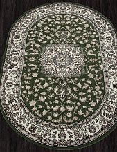 Ковер зеленый GAVANA-A D412 GREEN Овал