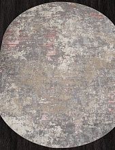 Ковер в спальню розовый LIMAN F163 BEIGE-PINK Овал