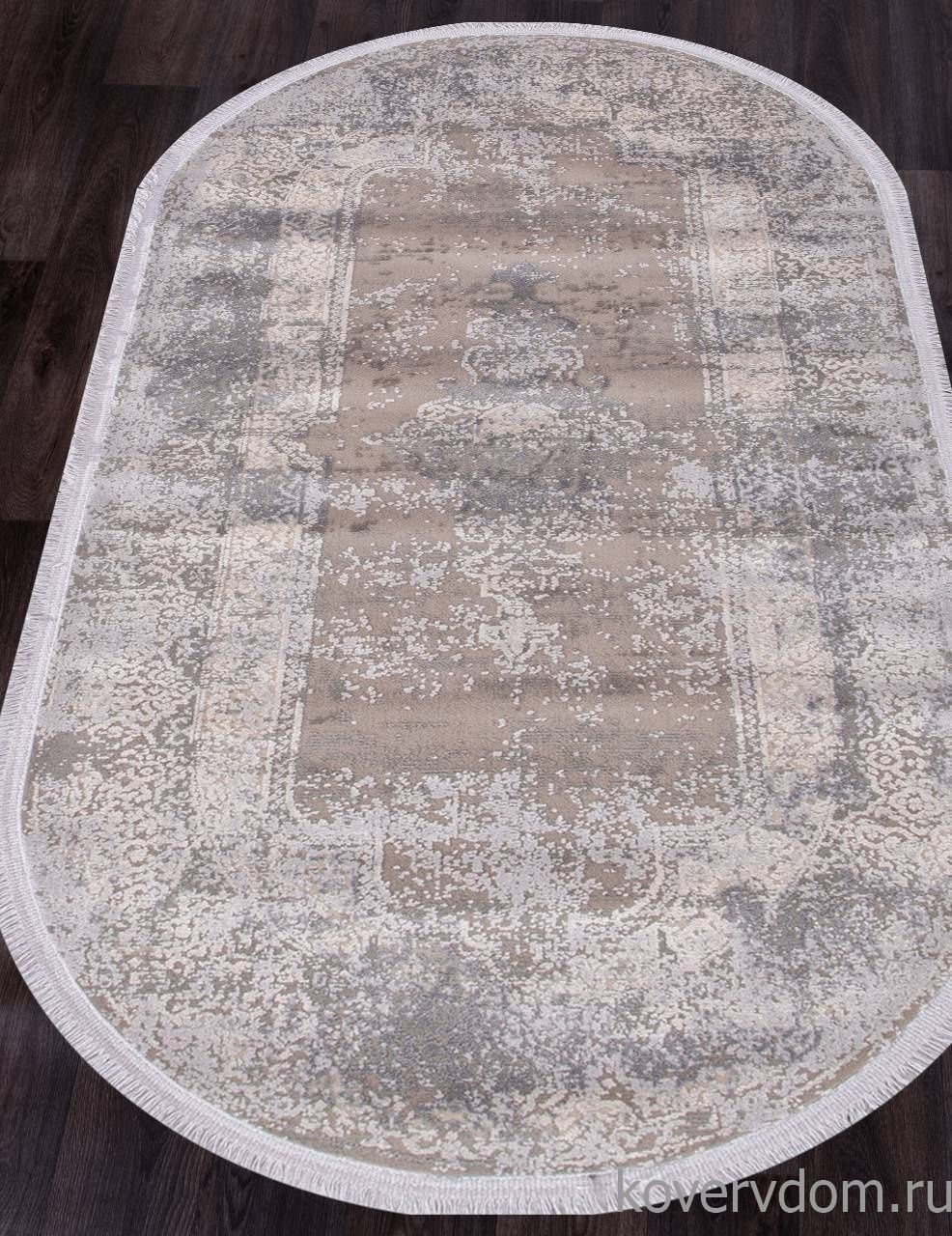 Ковер ATLAS 9307 GREY / GREY Овал Ковер ATLAS 9307 GREY / GREY Овал
