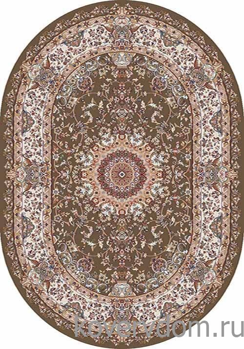 Ковер SHAHREZA D206 BROWN Овал Ковер SHAHREZA D206 BROWN Овал