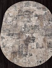 Пушистый круглый ковер SIESTA M032A CREAM / TAUPE Овал