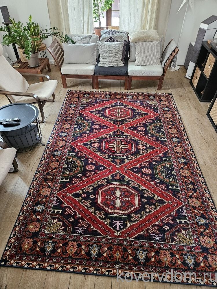 Ковер а-ля винтажный Дагестанский узор 40564