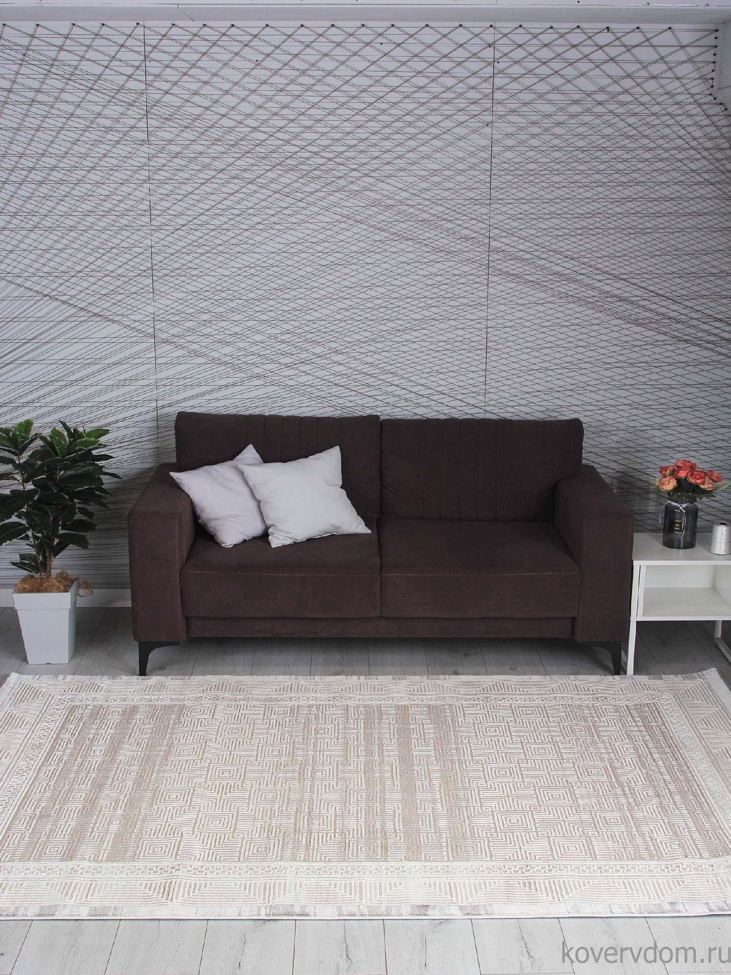 Ковер AMELI 9247A S.BEIGE / P.WHITE