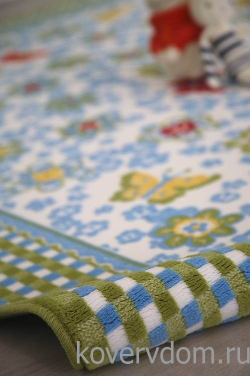 Детский ковер Бабочки -Цветочки PTT Sorona JOYFUL KIDS Flower Детский ковер Бабочки -Цветочки PTT Sorona JOYFUL KIDS Flower