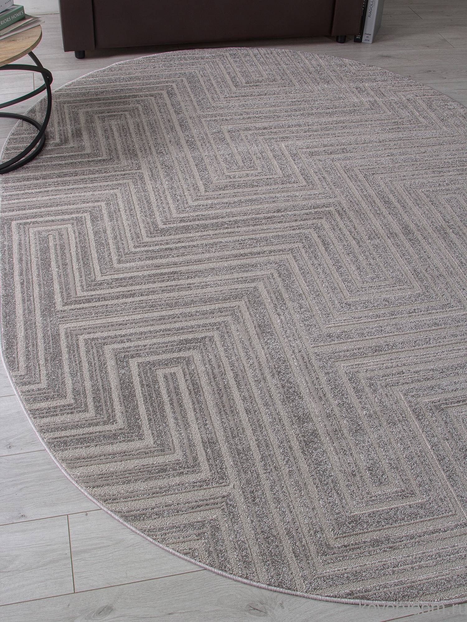 Ковер DIOS F412 LIGHT GRAY Овал