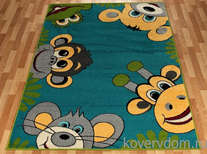 Ковер детский FUNKY TOP Tig emerald