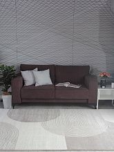 Современный ковер серый NENSI GL235B BROWN / BROWN